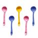 Beaupretty 5pcs Mask Spoon Honey Extractor Pudding Scoop Condiment Server Led Eyebrow Clip Multipurpose Honey Mask Makeup Beauty Plastic Scraper Tool Dessert Tea Digging Spoon Facial Mask Pp