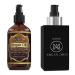 VoilaVe His and Her Argan Oil Bundle - Ideal Body & Beard Oil for Men - USDA and ECOCERT Pure Organic Moroccan Argan Oil for Skin Nails & Hair Growth Anti-Aging Face Moisturizer For Women