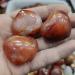 Natural Crystal Rough 3pcs Natural Heart-Shaped Colorful Red Carnelian Agate Flame Geode Stones - Buy Online on SooperMarket.com