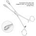 Professional Surgical Steel Sponge Tweezers Stainless Steel Round Mouth Closed Jaw Clamps Tongue Septum Lip-shaped Eyebrows Without Slotted Pliers Body Piercing - Buy Online on SooperMarket.com