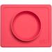 ezpz Mini Bowl (Coral) - Silicone Suction Bowl for Infants + Toddlers with Built-in Placemat - Includes Travel Bag - Buy Online on SooperMarket.com