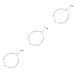 CALLARON 3pcs Jewelry Pendant Gift Antlers Miss Crystal White 18.5*1.5cmx3pcs Redx3pcs