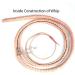 High-Quality Indiana Jones Style 8-12 Feet Long Brown Nylon Bullwhip with 12 Strands - Buy Online on SooperMarket.com