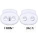 Mandala Crafts Cord Lock Fastener for Drawstrings & Shoelaces - 20 PCs White 0.85 Inch - Buy Online on SooperMarket.com