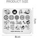Alexnailart Nail Stamping Printing Plate Template Image Plate Stamper Scraper Chinese traditional Mid-Autumn Festival Theme Moon cake Pattern Nail Art Decoration DIY Print Manicure Design FE012 - Buy Online on SooperMarket.com