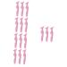 Baluue 15 Pcs Silicone Beauty Ruler Makeup Eyeliner Eyebrow Guide Stencil Lip Line for Beginners Lash Tools 15X4.15CMx5pcs Pink-2x5pcs