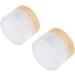 B Blesiya 4 Pieces 50g Empty Glass Cream Jars - Ointment & Cosmetic Containers with Screw Lid for International Shipping - Buy Online on SooperMarket.com