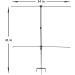 Highwild Adjustable Paper Target Stand with 8 Clips | Shooting Practice Holder for Clear Bullseye Targets - Buy Online on SooperMarket.com
