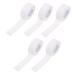 Healifty 5 Rolls Pressure Tape Elastic Wrap Bandages Clear Tape White Athletic Tape Zither Finger Tape Self Adherent Wrap Elastic Athletic Wrap Non-woven Fabric White Paper Tape 500x2x0.1cm White