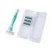 Velvety Skin Women's Razor 6 Blades - Moisturizing Strip - Comfortable Handle - Turquoise Satin - Buy Online on SooperMarket.com