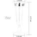 NOCCUR 60 Pack 5OZ Silver Plastic Champagne Flutes - Premium Quality Glasses for Wedding & Party - Buy Online on SooperMarket.com