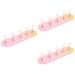 minkissy Creative Nail Stands 3 Sets Nail Practice Holder Beauty Nail Holders Acrylic Trays for Display Training Nail Racks Nail Holder Nail Decor Exercise Rack Plastic and Silver