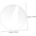 VILLCASE 40 Pcs Acrylic Round Sheet Cake Pan Acrylic Blanks Sheer Panels Acrylic Blank Circle Coaster Wafer - Buy Online on SooperMarket.com