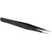 Lodokdre 4X Nail Art Rhinestones Eyelashes Extension Straight & Curved Tweezers Tool Set-Black - Buy Online on SooperMarket.com