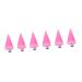 Healeved 6 Pcs Wax Head Rhinestone Dotting Pen Tips Nail Picker Replacement Tips Rhinestones Picker Tips Point Drill Pen Tip Rhinestone Picker Head Manicure Tools Nail Art Tool Pink Acrylic