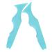 OFFSCH Mascara 2pcs Eyeliner Ruler Lash Eyeshadow Lipstick Guide Tool Stencils Silicone Eyebrow Tools