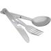Camping Utensils Set for 4 - Stainless Steel 4-in-1 Cutlery with Bottle Opener & Carrying Bag | Portable Hiking Gear for Picnic, Travel, Backpacking - Buy Online on SooperMarket.com