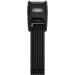 Abus folding lock Bordo alarm 6000KA SH with bracket-bike lock made of hardened steel-with 100 dB Warnton and Xplus cylinder-Abus security level 10 black 120 cm Bordo alarm with Xplus cylinder