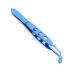 Dajidafu Stainless Steel Eyelid Tweezers Non-Slip Handheld Eye Lid Cleaning Clips Clamps Facial Beauty Devices Salon Accessories Large Round Tip