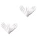 Healeved 6 Pairs Jewelry Etiquette Gloves Short Laboratory Gloves Protective Gloves Matted Photograph Gloves Dry Hands Moisturizing Gloves Soft Cotton Gloves Women's White Spring and Summer