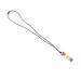 Newborn Sensory Chew Necklace Reduce Finger Sucking Odorless Colorful High Temperature Resistant Silicone Soft Baby Teether Necklace for Girls (Yellow)