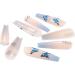 Brishow Butterfly Coffin False Nails - 24pcs French Long Acrylic Stick on Nails, Blue Assortment for Women and Girls - Buy Online on SooperMarket.com