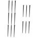 Healeved 15 Pcs Eyeliner Brush Eyebrow Brush Black Eyeliner Eyeliner Brush Female Artificial Fiber