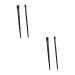 Baluue 6 Sets Eyeliner Brush Makeup Brush Multifunctional Eyebrow Brush Ear Wood Black