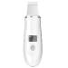 Skin Scrubber 4 in 1 600mAh LED Facial Spatula for Pore Cleaner with Curved Blade Removing Blackhead USB Rechargeable Skin Care Portable Pore Extractor (White) Face Scraper Tool