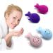Silicone Face Cleansing Brush Cleanser Whale Shape Cleanser Exfoliator Face Scrub Washing Brush Light Blue - Buy Online on SooperMarket.com