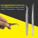 FEITA Pro Eyelash Extension Tweezer Set - Straight & Curved Pointy Precision Fine Tip Tweezers - Silver (2Pcs) - Buy Online on SooperMarket.com