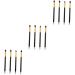 Baluue 12 Pcs Eye Make-up Brush Kit Concealer Brushes Cream Eyeshadow Glitter Eyeshadow Foundation Makeup mediumx3pcs Black+goldx3pcs - Buy Online on SooperMarket.com