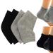 2 pairs of moisturizing silicone-gel-die socks for dry hard cracks.