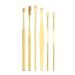 WNPXQNT Ear Cleaner Wax Removal Tool Earpick Sticks Earwax Remover Curette Ear Pick Ear Care Earpick Spoon Cleaning Health Cleanser Tyrant Gold