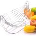 Fruit Basket Bowl Metal Swing Fruit Basket Storage Bowl Plate Vegetables Display Stand Rack Kitchen Decoration Fruit Bowls (Color : Small) - Buy Online on SooperMarket.com