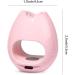 Mini Pink USB UV LED Nail Dryer 16W Portable Rose Shape Gel Nail Lamp | Button Model for Gel Nails Polish Manicure | Nail Art Tools Accessories - Buy Online on SooperMarket.com