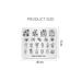 Nail Art Stamping Template - Cactus Flower Design | DIY Manicure Tool FL040 for Stunning Nail Designs | International Shipping - Buy Online on SooperMarket.com