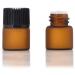 Enslz 50 Empty Amber Glass Bottles for Essential Oils - Refillable Brown 1ml | Perfect for DIY and Craft Projects - Buy Online on SooperMarket.com