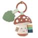 Itzy Ritzy Itzy Pal Infant Toy & Teether Includes Lovey  Crinkle Sound  Textured Ribbons & Silicone Teether  Mushroom