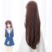 Tohru Cosplay Wig | 2019 Fruits Basket Long Brown Straight Hair with Bangs | Halloween Anime Costume Accessory - Buy Online on SooperMarket.com