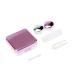 Akozone contact lens container reflective coverage set cute beautiful owner eye care-to-soft travel set storage box for lentils containers mirror set (pink) (rose red)