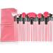 XLKJ 24 Pieces Makeup Brush Set - Premium Cosmetic Brushes with Bag (Pink) | Best International Shipping - Buy Online on SooperMarket.com