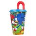 ILS I LOVE SHOPPING sports cup with drinking straw 430 ml for children made of plastic (Sonic)