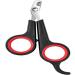 DERDOUT Pet Nail Clipper Professional Claw Trimmer Kitten Nail Clipper for Cat Small Breed Dog Rabbit and Small Animal(Stainless Steel) Black