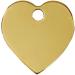 RedDingo Brass Pet Tag - Small Heart Design | Durable & Customizable Pet ID Tag - Buy Online on SooperMarket.com