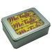 Mr Tom Peanut Brittle Bars Nut Vegan Hamper x 12 Bars and TinTastic Silver Window Lid Refillable Tin