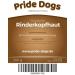 Premium Cattle Head Skin for Dogs - 100% German Beef 30cm 500g | Odor-Neutral Kausnack from Pridedogs - Buy Online on SooperMarket.com
