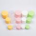 Zeoabsy 12-Pack 10ml White Plastic Empty Cosmetic Lotion Cream Cans with Screw Cap & Inner Lining + 5 White 10ml Spoons - Ideal for Nail Art & DIY Lip Balm - Buy Online on SooperMarket.com
