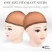 MORGLES 8 Pcs Brown Wig Caps - Nylon Stocking Cap for Women Makeup - Buy Online on SooperMarket.com