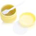 Zeoabsy 12-Pack 10ml White Plastic Empty Cosmetic Lotion Cream Cans with Screw Cap & Inner Lining + 5 White 10ml Spoons - Ideal for Nail Art & DIY Lip Balm - Buy Online on SooperMarket.com